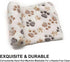 1 Pack 3 Puppy Dog Blankets Super Soft Warm Sleep Mat Fluffy Premium Fleece Pet Blanket Flannel Throw for Dog Puppy Cat - White Paw Print Medium(2...