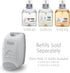 GOJO 515006 Liquid Foaming Soap Dispenser, 1250mL, 6 1/8w x 5 1/8d x 10 1/2h, Gray/White...