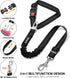 3 Piece Set Dog Seat Belt Retractable Dog Car Seatbelts Adjustable Pet Seat Belt for Vehicle Headrest Restraint Adjustable Heavy Duty & Elastic & ...