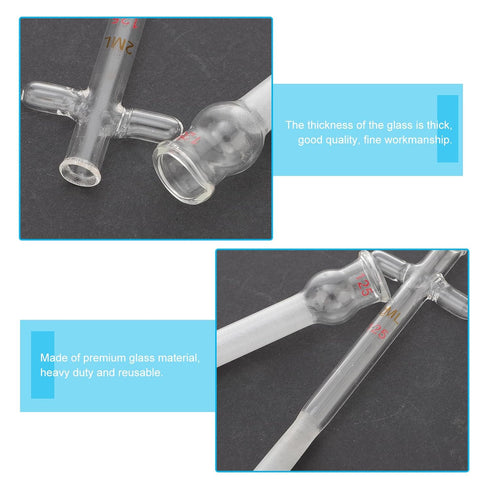 2 ML Glass Tissue , Cell with Pestle Glass Cell Tissue Homogenizer Glass Tube for Labs Science Class...