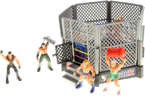 PowerTRC 32 Pcs Wrestling Toys for Kids, Wrestler Play Set with 2 Wrestle Rings Style, 12 Super Wrestlers, Many Realistic Accessories, Toy Figures...