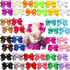 CÉLLOT 40Pcs Boutique Hair Bows Elastic Ties Kids Children Rubber Bands Ponytail Holders Hair Bands For Baby Girls Teens Toddlers in Pairs...