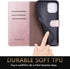 SUANPOT for iPhone 12 Pro Max Leather Wallet case with RFID Blocking Credit Card Holder, Flip Folio Book Magnetic PU Cell Phone Plus Cover for App...