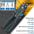 smseace Electrical crimping tool Wire crimper,stripper and cutterfor insulated/Bare/Heat Shrink connectors(22-10 AWG) Multifunctional stripping cr...