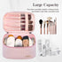Makeup Bag Travel Cosmetic Bag, Large Capacity Makeup Organizer Bag and Storage, Portable PU Leather Pouch Toiletry Bag Make up Organizer, Cosmeti...