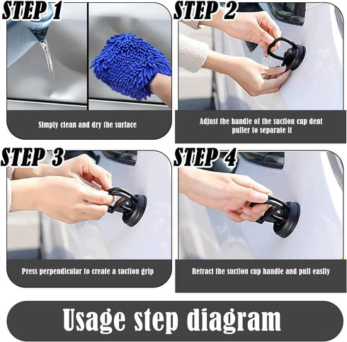 2 Pcs Car Dent Puller Removal Tools Kit, Powerful Puller for Window Handle, Refrigerator Dryer Door Handle Mirror Mobile Phone Tablet Disassembly ...