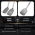 Home Hero Silicone Spatula Set with Ergonomic Handles - Stainless Steel High Heat Resistant Solid & Slotted Turner, BPA Free Non Stick Kitchen Ute...