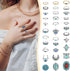 78 Pcs Vintage Turquoise Rings Set Women Western Rings Bohemian Silver Oval Gemstone Rings Boho Joint Knuckle Rings Midi Stacking Rings for Women...