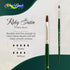Silver Brush Limited 2503S4 Ruby Satin Filbert Brush for Fluid and Flow Acrylics, Size 4, Short Handle...