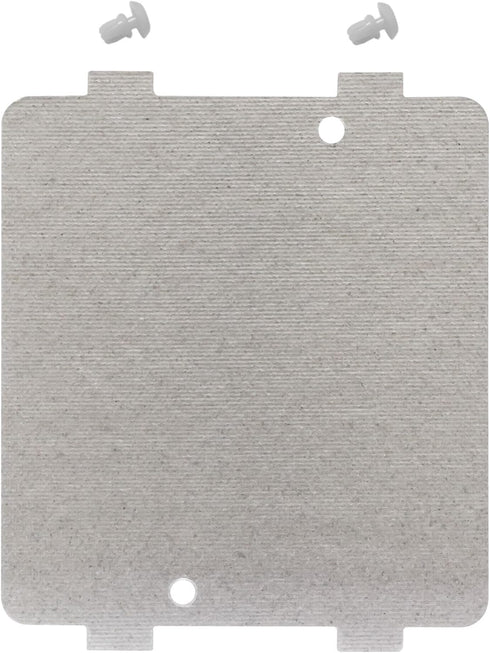 WB39X10034 & 262100100006 Microwave WaveGuide Mica Cover with 2 Pack Locking Button Rivet, Fit for General Electric (GE) Microwave, 3-7/8 x 4-1/4 ...
