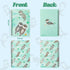 L1rabe 2 A5 Otter Spiral Notebooks Cute Funny Otter Rivers Fish Plant College Ruled Hardcover Notebooks, Travel Journal Diary Notepad for Kids Tee...
