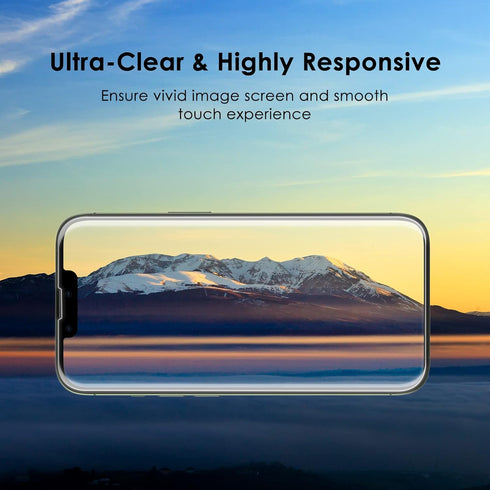 JETech One Touch Install Screen Protector for iPhone 13/13 Pro 6.1-Inch, Full Coverage Tempered Glass Film, Auto Alignment Tool Kit, HD Clear, 2-P...