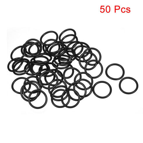 uxcell Nitrile Rubber O-Rings 22mm OD 18mm ID 2mm Width, Metric Sealing Gasket for Automotive Machine Plumbing, Pack of 50...
