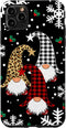 iPhone 11 Pro Max Gnomes Buffalo Plaid Leopard Christmas Tree Santa Xmas Case...