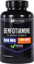 Benfotiamine 300mg | 200 Capsules | Fat Soluble Thiamine Vitamin B1 | Supports Overall Health | Non-GMO | Gluten Free...