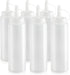 New Star Foodservice 26115 Squeeze Bottles, Plastic, 8 oz, Clear, Pack of 6...