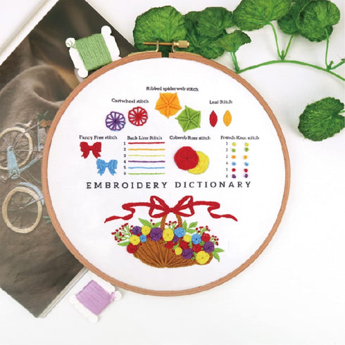 Westhood 3 Sets Beginners Embroidery kit, Different Stitches Practice with Instructions, Embroidery Starters Kit with Patterns Include 2 Wooden Em...