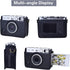 Rieibi Mini EVO Case - Retro PU Leather Protective Case for Fujifilm Instax Mini EVO Instant Camera - Removable Case with Adjustable Shoulder Stra...
