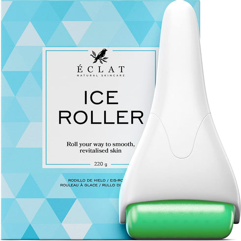 Ice Roller for Face & Body Massage w/ 2 Heads - Instantly Cool, Invigorate & Lift Puffy, Sagging Skin - Ice Face Roller - Promotes Tightening & Wr...