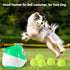 12 Pack Mini Tennis Balls for Pet Playing Fecth, 2 inch Dog Training Tennis Balls for Small Size Dogs, Interactive Dog Playing Balls Fits 2 inch A...