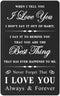 Wedding Gifts for Couples Unique - When I Tell You I Love You Wallet Card, Valentines Gifts for Boyfriend Husband Fiance, Sentimental Wallet Inser...