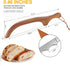 Wooden Bread Bow Knife, 16" Serrated Bagel Knife, Serrated Sourdough Cutter, Premium Stainless Steel Serrated Saw Bread Cutter, Bread Slicer Knife...