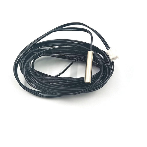 5Pcs NTC 10K 3950 Ohm Waterproof Temperature Sensor Probe Stainless Digital Thermal Sensor Probe Cable Length 2M...