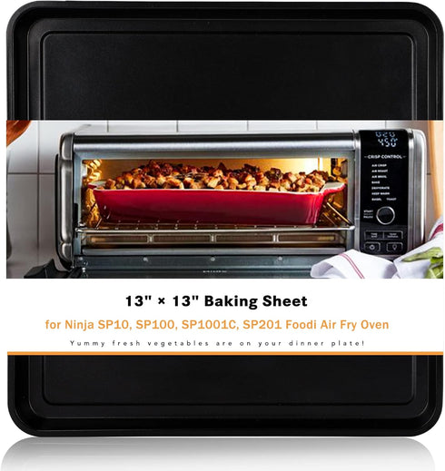 Professional 13" × 13" Baking Sheet, Cookie Sheet Pan, Nonstick Bakeware for SP101, SP100, SP1001C, SP201 Foodi Air Fry Oven, Sheet Pan for Foodi ...