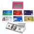 Unisex-Adult's Petite Credit Card Holder Leather Slim Minimalist Wallet, Rose with Id Window, Classic...