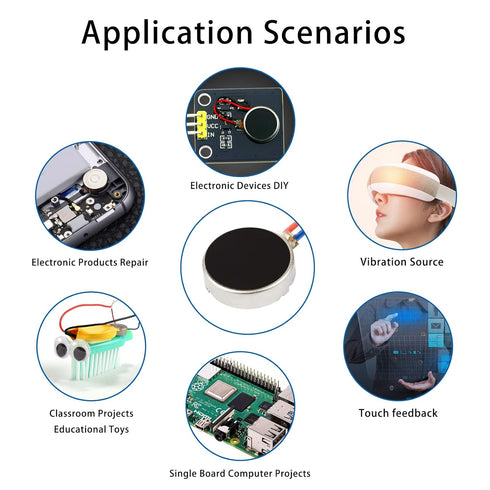 20PCS Vibration Motor DC3V 12000rpm Mini Vibration Motor Vibrating Motor for Cell Phone Electronic Device Repair Single Board Computers Project Cl...