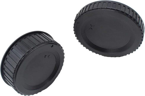 Front Body Cap and Rear Lens Cap Cover for Nikon D7500 D7200 D7100 D7000 D5600 D5300 D5200 D5100 D3500 D3400 D3300 D3200 D3100 D850 D810 D800 D750...