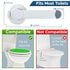 Toilet Locks Baby Proof (2-Pack) Ideal Baby Proof Toilet Lid Lock with Arm – No Tools Needed Easy Installation with 3M Adhesive – Top Safety Toile...