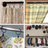24 Pack 2 Inches Curtain Rings with Clips, Openable Drapery Metal Clip Iron Drapes Hangers Decorative for Windows Rods Rustproof, Black...