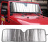 Winunite Windshield Sun Shade Compatible with Jeep Wrangler TJ JK JKU 2/4 Door 1997-2017 - Car Front Window Heat Shield, Roll Up Sunshade Visor Ma...