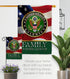 US Army Family Honor Garden Flag - Armed Forces Rangers United State American Military Veteran Retire Official - House Decoration Banner Small Yar...