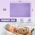 Baby Blanket Flannel, Cozy Throw Blankets for Newborn Infant and Toddler, Super Soft and Warm Receiving Baby Blanket for Crib Stroller (Purple 25 ...