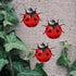 Luxshiny 2pcs Metal Garden Decor for Outside Cute Ladybugs Yard Art Lawn Ornaments Wall Sculptures Statues Fence Patio Garden Outdoor Decorations ...