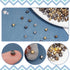 NBEADS 200 Pcs 4 Colors Mini Shank Buttons, 4mm Diameter Metal Blazer Buttons Sewing Buttons Mushroom Shape for Blazers Suits Sport Coat Uniform J...