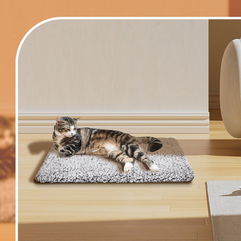 Nobleza Self Heating Cat Bed, Super Soft Thermal Dog Crate Bed Mat for Sleeping, Washable Anti-Slip Self Warming Pet Kennel Pad for Small Medium C...