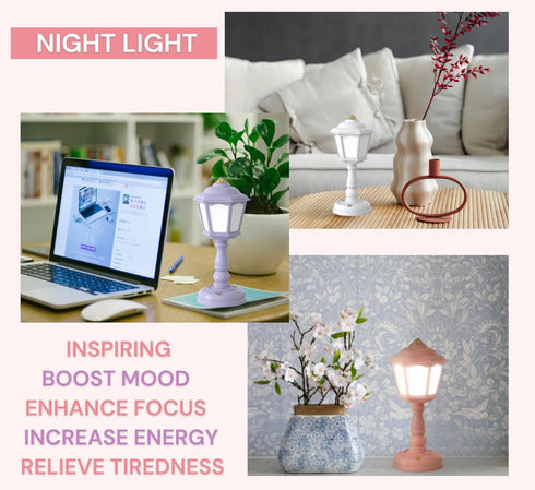Small Table Lamp for Bedroom, End Table Lamp for Nightstand, Retro Lamp – Dimmable and Portable. USB Fast Rechargeable. Desk Reading Lamp for Kids...