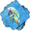 Caroline's Treasures Manatee Foam Coasters (Set of 4), 3.5" H x 3.5" W, Multicolor...