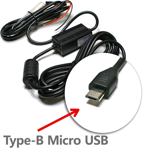 EDO Tech Ultra Compact Micro USB Direct Hardwire Car Power Cord Kit for GPS Tracker Navigator Bluetooth Speaker Qi Wireless Charger Dash Cam DVR 1...