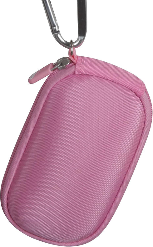 Hermitshell Hard Storage Carrying Case Bag Fits Apple Magic Mouse (I and II 2nd Gen) (Pink Nylon)...