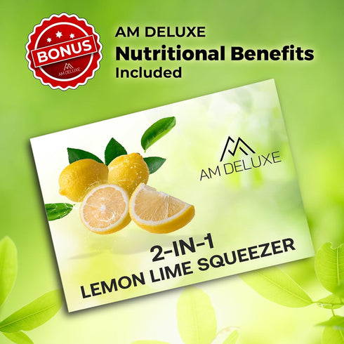 2-in-1 Lemon Squeezer – Effortless Max Juice Extraction, Lemon Lime Squeezer Juicer, Citrus Juicer Metal Handheld, Yellow/Green Squeezer for Lemon...