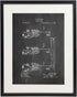 IDIOPIX Piano Patent Wall Decor Chalkboard Art Print Set of 6 Prints UNFRAMED...
