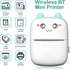 Mini Printer Portable, Pocket Thermal Printer with 7 Rolls Paper, Bluetooth Wireless Smart Printer for Photo Picture Office Receipt Label Note QR ...