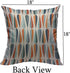 Mugod Drop Shapes Decoration Throw Pillow Cushion Covers Modern Style Retro Pattern with Drop Shapes in Tones Decorator Funny Pillows for Sofa Hom...