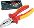 FIRSTINFO H57112-7.08-inch VDE 1000V, Insulated Linesman Combination Pliers with Chrome Molybdenum Steel Body and Dual Material Anti-Slip Handles...