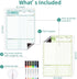 CLEVER CLEAN Magnetic Dry Erase Chore Chart - 8.5"x12" Behavior Responsibility Chore Board for Kids, Teenagers - 6 Extra Fine Point Markers Includ...