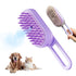 New 3-in-1 Cat Steam Brush With Enhanced Spray, Long Comb Steamy Brush for Shedding, Hair Remover, Cloud Care Water Brush for Long & Short Hair In...